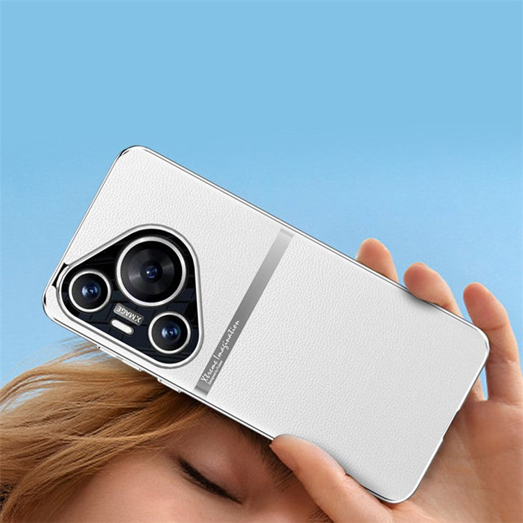 For Huawei Pura 70 Pro / Pura 70 Pro+ Phone Case Drop Protection PU Leather Back Cover - Grey