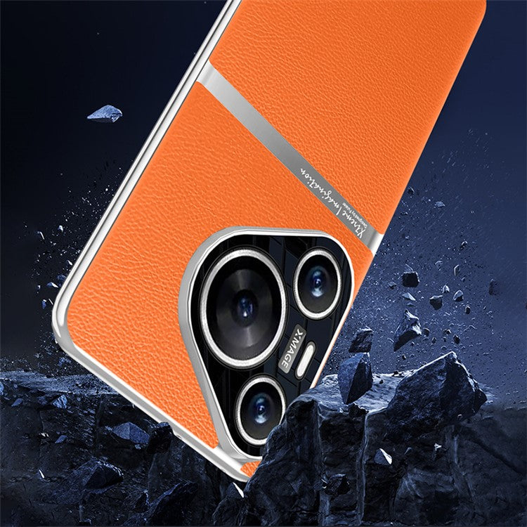 For Huawei Pura 70 Pro / Pura 70 Pro+ Phone Case Drop Protection PU Leather Back Cover - Grey