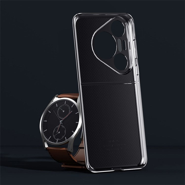 For Huawei Pura 70 Pro / Pura 70 Pro+ Phone Case Drop Protection PU Leather Back Cover - Grey