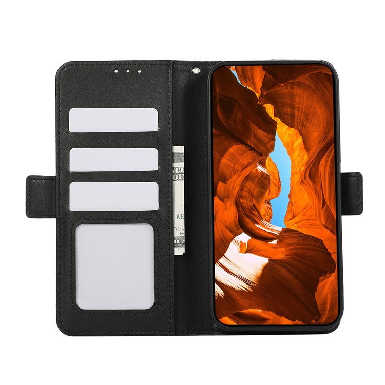 ABEEL For iPhone 14 Pro Leather Case RFID Blocking Wallet Protective Phone Cover - Black