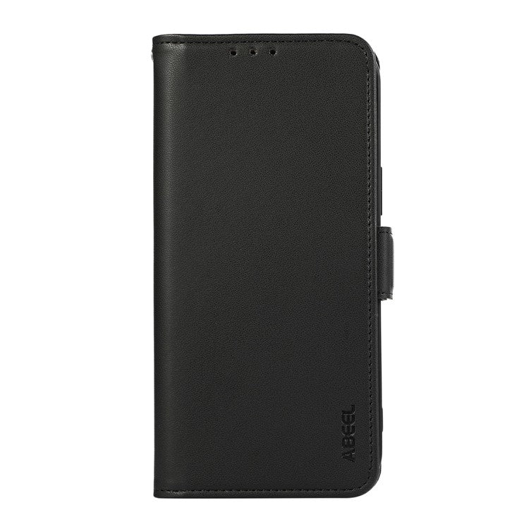 ABEEL For iPhone 14 Pro Leather Case RFID Blocking Wallet Protective Phone Cover - Black