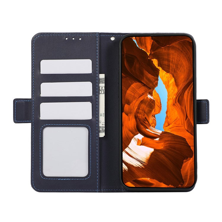 ABEEL For iPhone 14 Pro Leather Case RFID Blocking Wallet Protective Phone Cover - Blue