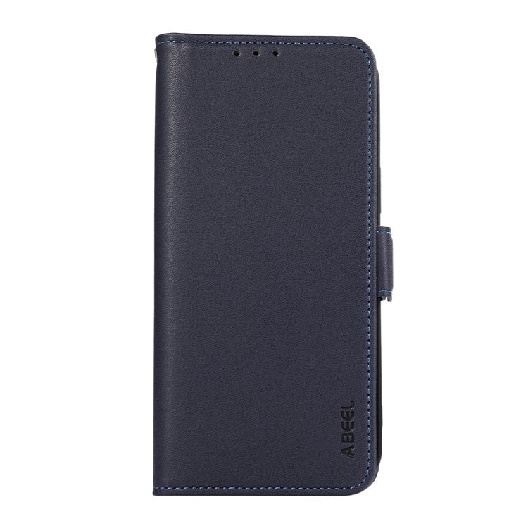 ABEEL For iPhone 14 Pro Leather Case RFID Blocking Wallet Protective Phone Cover - Blue
