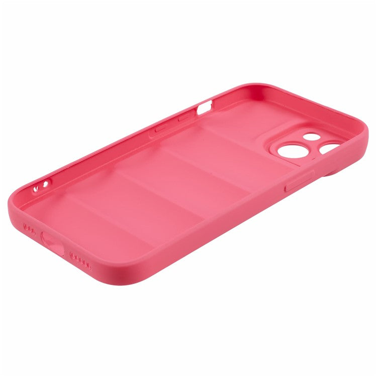 JTW Series For iPhone 14 Case TPU Down Jacket Design Protective Shell with Precise Lens Cutout - Rose