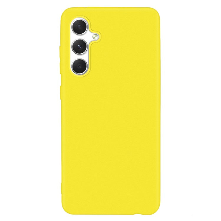 For Samsung Galaxy A15 4G / 5G Drop Resistant TPU Case Matte Cell Phone Cover - Yellow