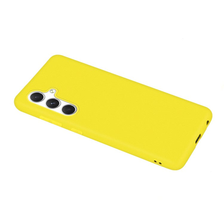 For Samsung Galaxy A15 4G / 5G Drop Resistant TPU Case Matte Cell Phone Cover - Yellow