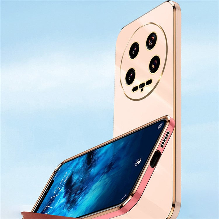 XINLI For Xiaomi 14 Ultra Electroplated Case Flexible TPU Phone Shell - Purple