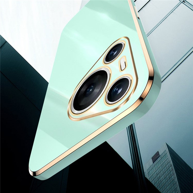 XINLI For Huawei Pura 70 Pro / Pura 70 Pro+ Case Electroplating Frame Soft TPU Phone Cover - Cyan