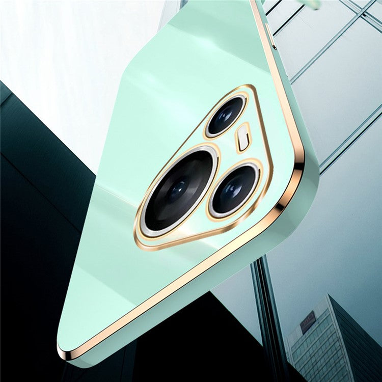 XINLI For Huawei Pura 70 Case Flexible TPU Electroplated Back Phone Cover - Cyan