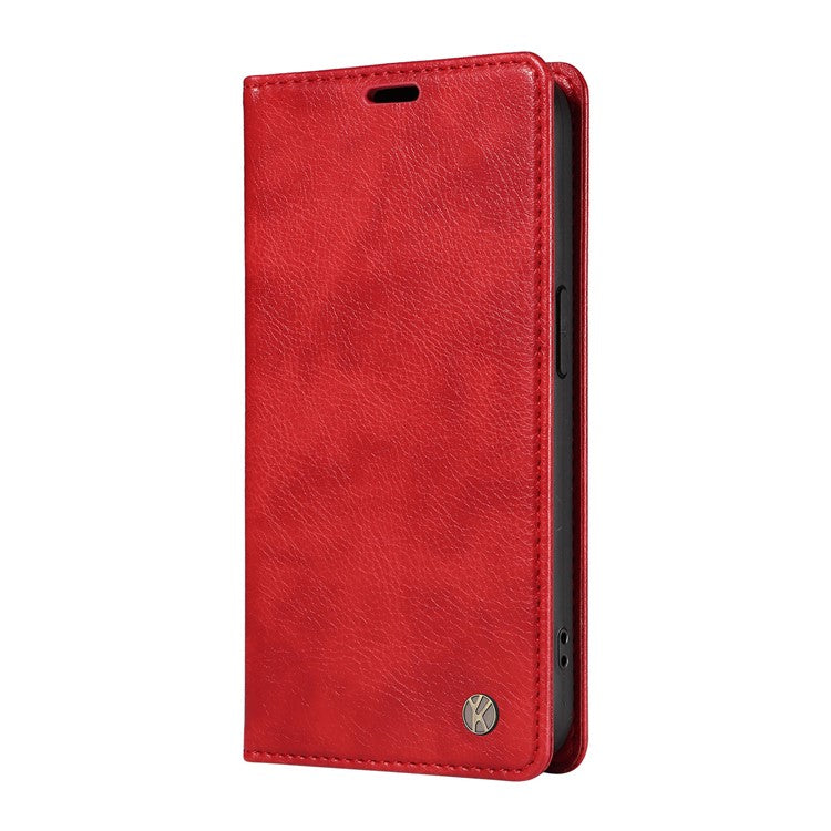 YIKATU YK-006 For Honor X40 5G / X9a 5G / Magic5 Lite 5G Leather Case Litchi Texture Phone Wallet Cover - Red
