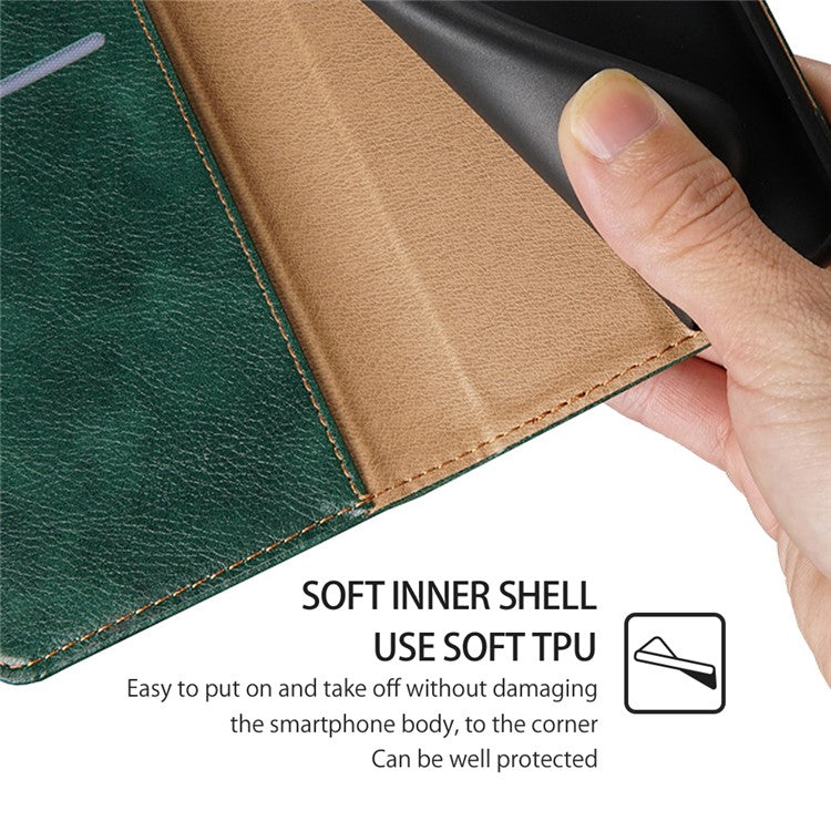 For Huawei nova 12i 4G Case Magnetic Auto Closing Leather Wallet Phone Cover - Green
