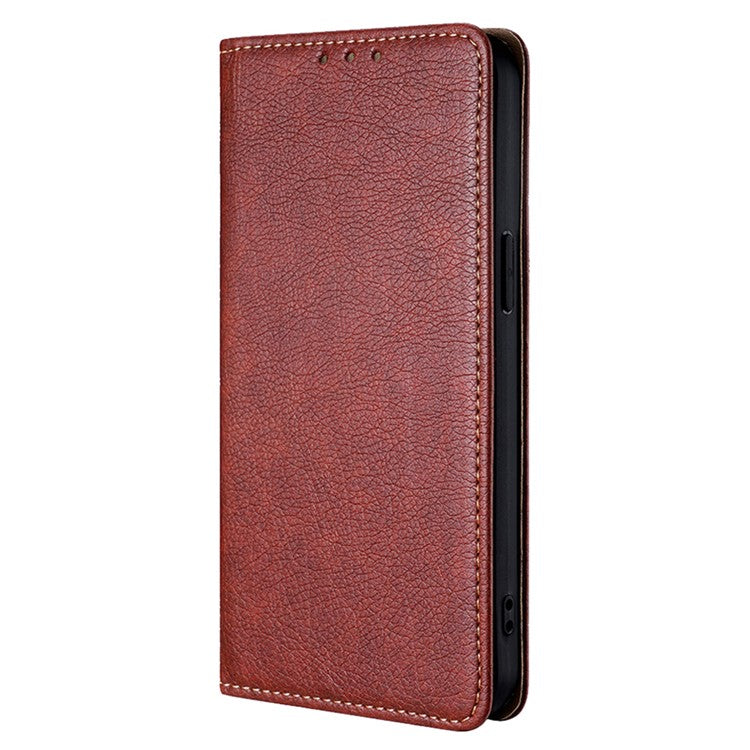 For Huawei nova 12i 4G Case Magnetic Auto Closing Leather Wallet Phone Cover - Brown