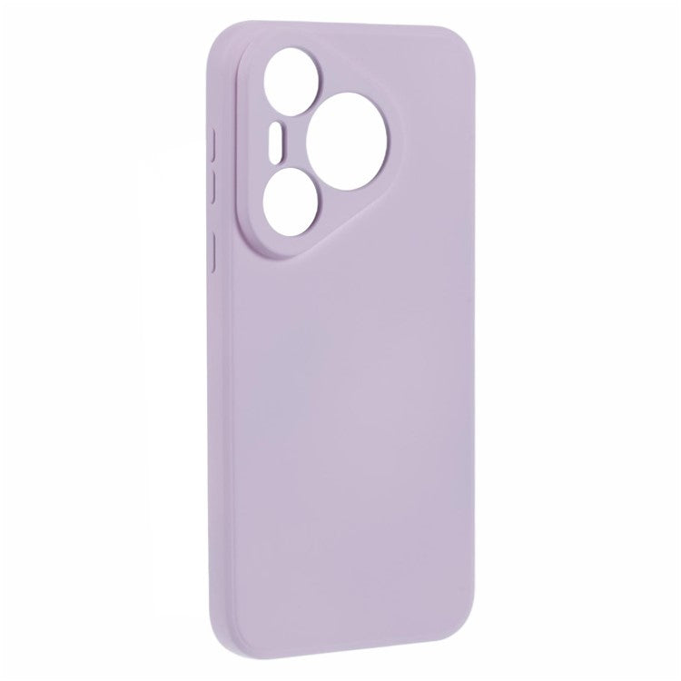 For Huawei Pura 70 Pro / 70 Pro+ Case Fiber Lining Soft TPU Solid Color Phone Cover - Light Purple