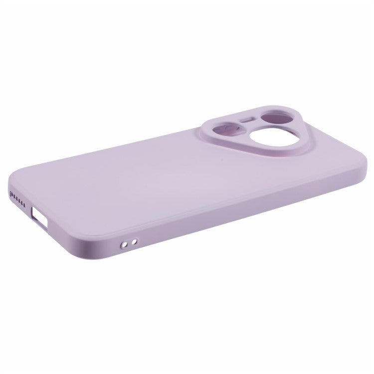 For Huawei Pura 70 Pro / 70 Pro+ Case Fiber Lining Soft TPU Solid Color Phone Cover - Light Purple