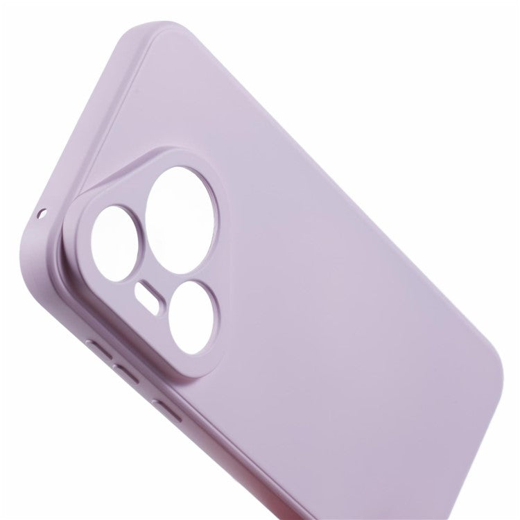 For Huawei Pura 70 Pro / 70 Pro+ Case Fiber Lining Soft TPU Solid Color Phone Cover - Light Purple