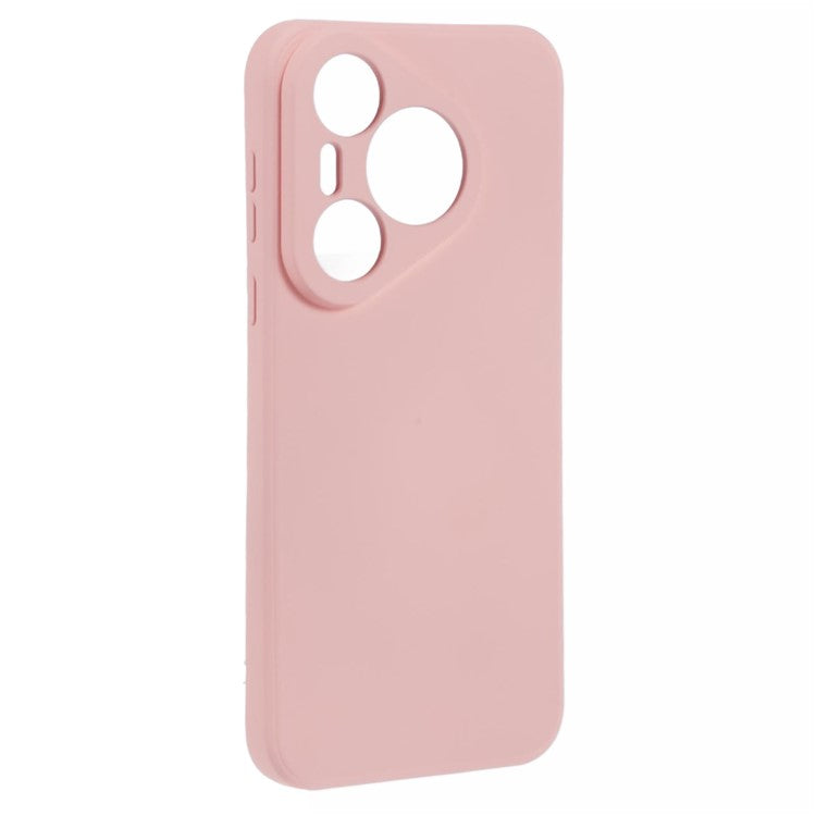 For Huawei Pura 70 Case Fiber Lining Soft TPU Phone Protective Cover Shockproof Phone Shell - Pink