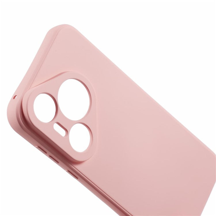 For Huawei Pura 70 Case Fiber Lining Soft TPU Phone Protective Cover Shockproof Phone Shell - Pink