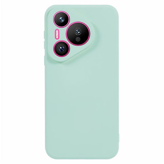 For Huawei Pura 70 Case Fiber Lining Soft TPU Phone Protective Cover Shockproof Phone Shell - Baby Blue