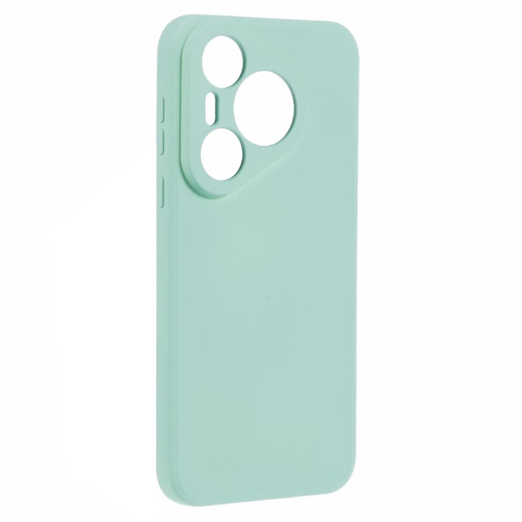 For Huawei Pura 70 Case Fiber Lining Soft TPU Phone Protective Cover Shockproof Phone Shell - Baby Blue