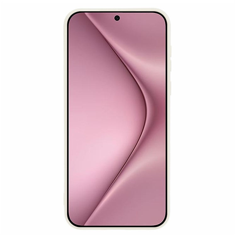 For Huawei Pura 70 Case Fiber Lining Soft TPU Phone Protective Cover Shockproof Phone Shell - White