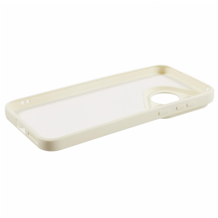 For Huawei Pura 70 Case Fiber Lining Soft TPU Phone Protective Cover Shockproof Phone Shell - White