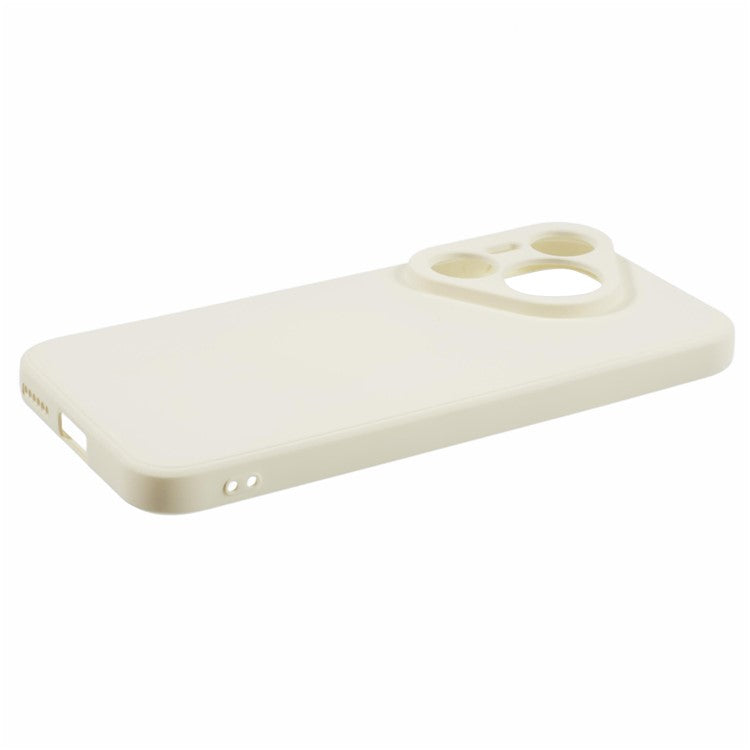 For Huawei Pura 70 Case Fiber Lining Soft TPU Phone Protective Cover Shockproof Phone Shell - White