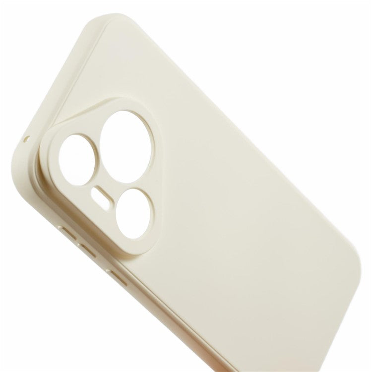 For Huawei Pura 70 Case Fiber Lining Soft TPU Phone Protective Cover Shockproof Phone Shell - White