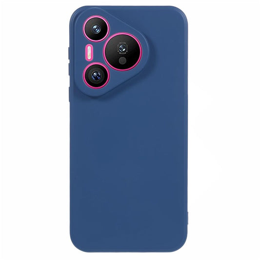 For Huawei Pura 70 Case Fiber Lining Soft TPU Phone Protective Cover Shockproof Phone Shell - Sapphire