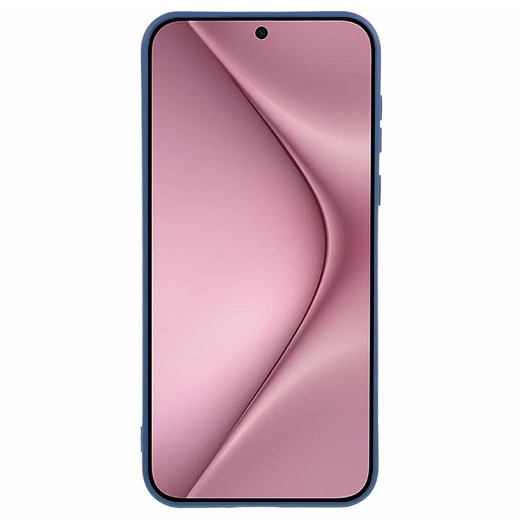 For Huawei Pura 70 Case Fiber Lining Soft TPU Phone Protective Cover Shockproof Phone Shell - Sapphire