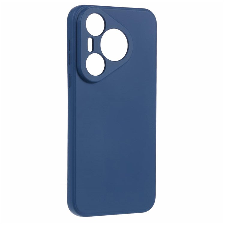 For Huawei Pura 70 Case Fiber Lining Soft TPU Phone Protective Cover Shockproof Phone Shell - Sapphire