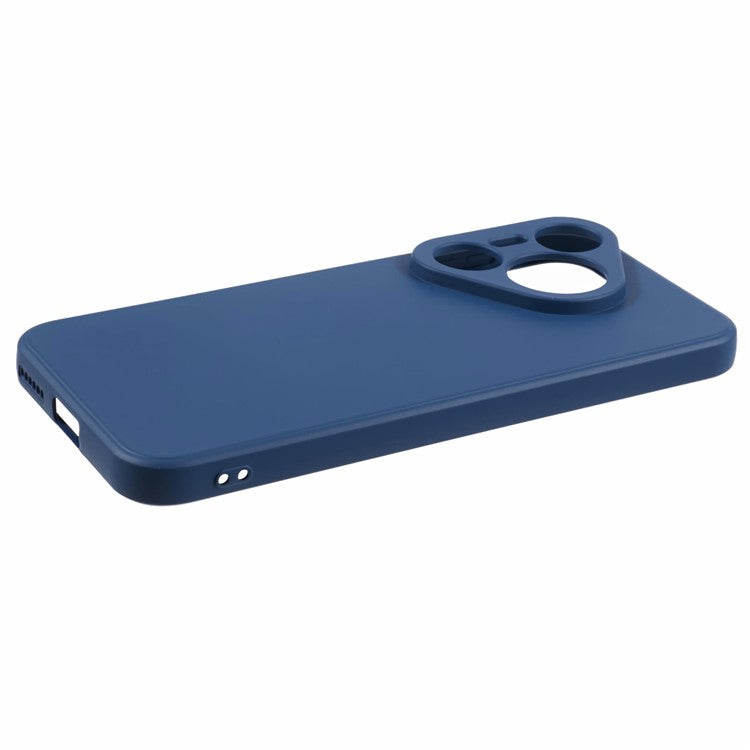 For Huawei Pura 70 Case Fiber Lining Soft TPU Phone Protective Cover Shockproof Phone Shell - Sapphire
