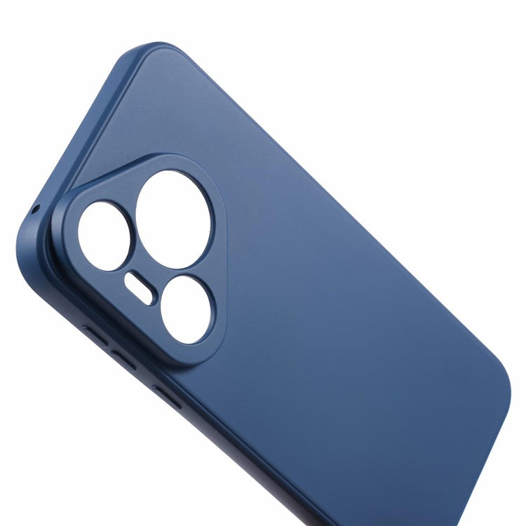 For Huawei Pura 70 Case Fiber Lining Soft TPU Phone Protective Cover Shockproof Phone Shell - Sapphire