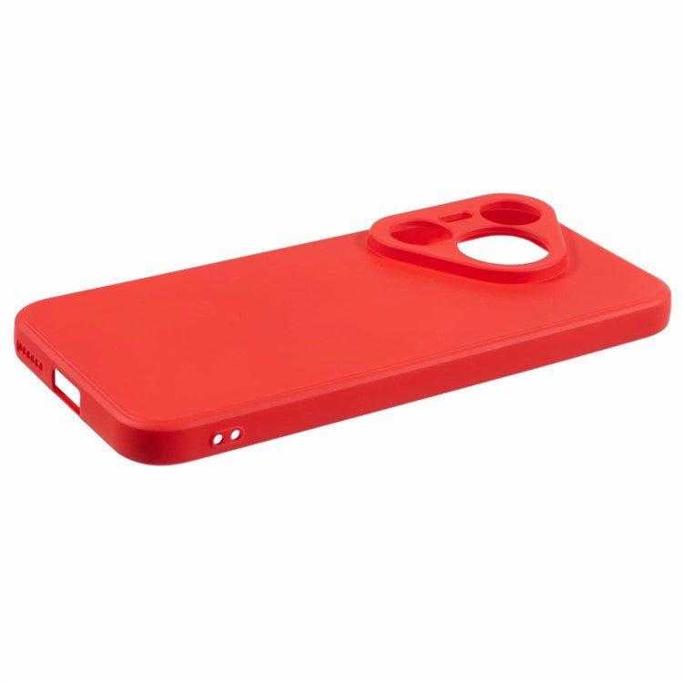 For Huawei Pura 70 Case Fiber Lining Soft TPU Phone Protective Cover Shockproof Phone Shell - Red