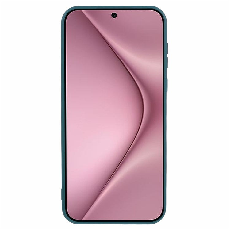 For Huawei Pura 70 Case Fiber Lining Soft TPU Phone Protective Cover Shockproof Phone Shell - Army Green