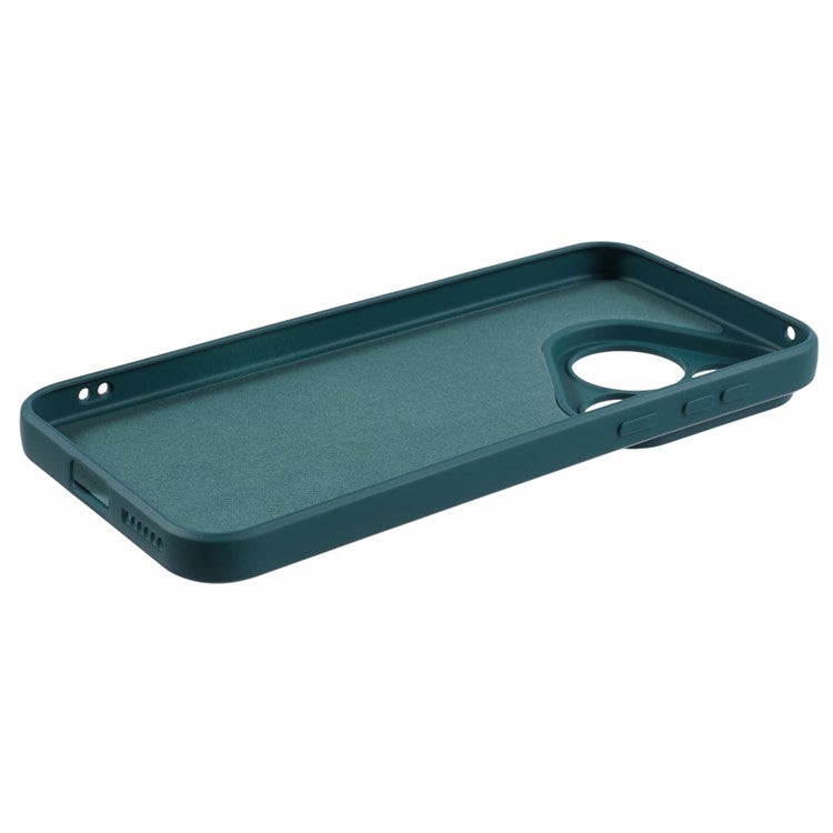 For Huawei Pura 70 Case Fiber Lining Soft TPU Phone Protective Cover Shockproof Phone Shell - Army Green