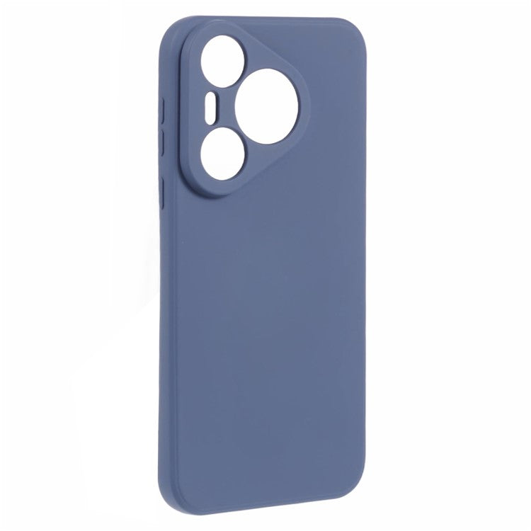 For Huawei Pura 70 Case Fiber Lining Soft TPU Phone Protective Cover Shockproof Phone Shell - Lavender Grey