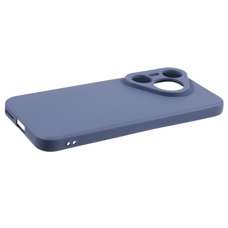 For Huawei Pura 70 Case Fiber Lining Soft TPU Phone Protective Cover Shockproof Phone Shell - Lavender Grey