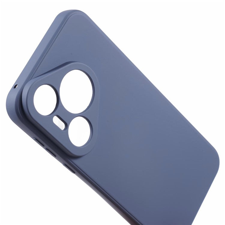 For Huawei Pura 70 Case Fiber Lining Soft TPU Phone Protective Cover Shockproof Phone Shell - Lavender Grey