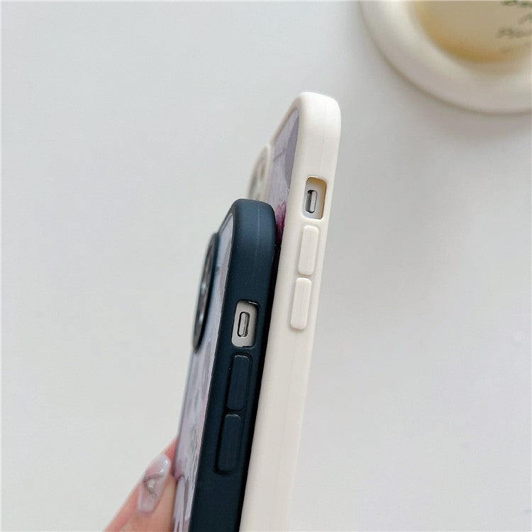 For iPhone 14 Case Soft TPU Pattern Printed Round Edge Phone Cover - Bamboo Panda