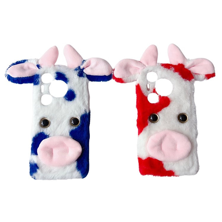 For Huawei Pura 70 Pro / 70 Pro+ Case Fluffy Cows Ear Soft TPU Slim Phone Case - Rose