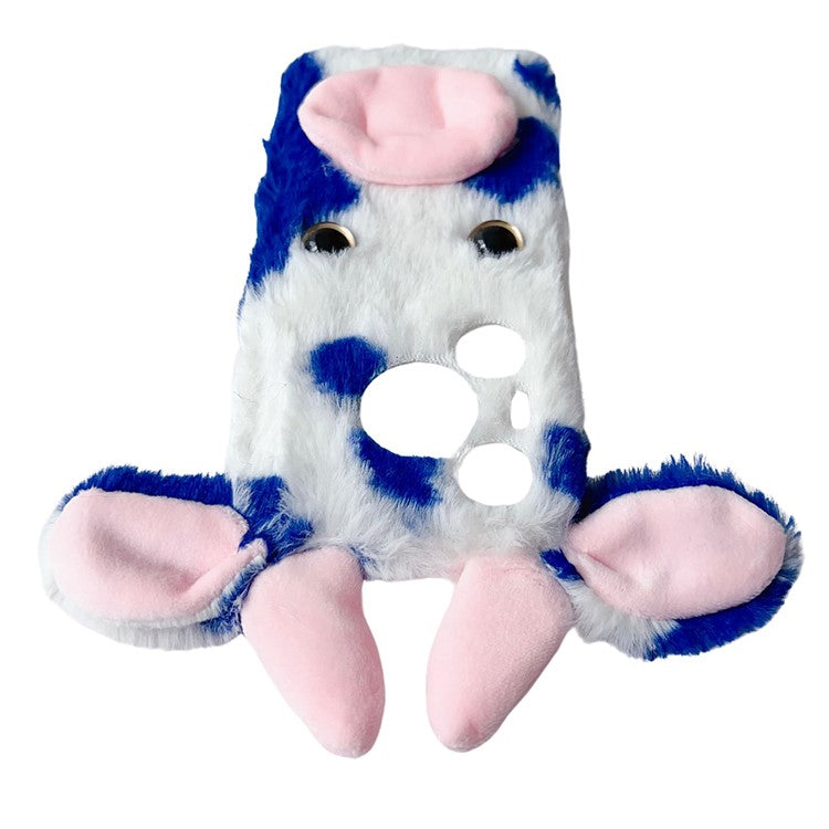 TPU Phone Case for Huawei Pura 70 Pro / Pura 70 Pro+ Shell Fluffy Cows Ear Cover - Blue