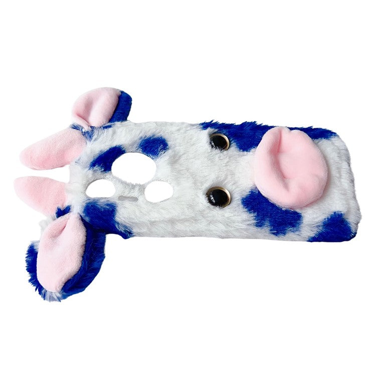 TPU Phone Case for Huawei Pura 70 Pro / Pura 70 Pro+ Shell Fluffy Cows Ear Cover - Blue