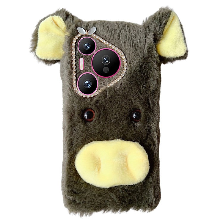 For Huawei Pura 70 TPU Case Plus Lucky Pig Drop-proof Phone Protective Case - Green