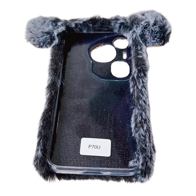 For Huawei Pura 70 TPU Case Plus Lucky Pig Drop-proof Phone Protective Case - Purple
