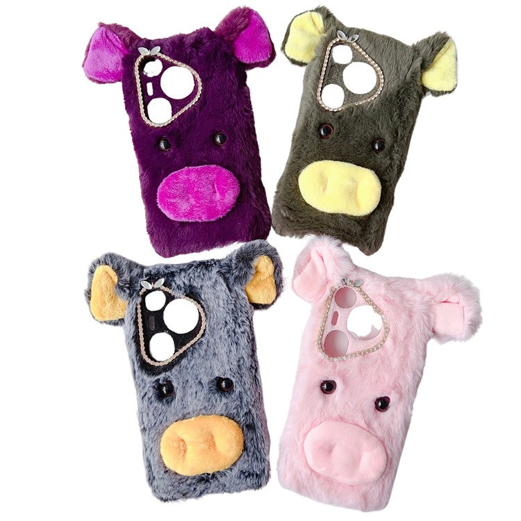 For Huawei Pura 70 TPU Case Plus Lucky Pig Drop-proof Phone Protective Case - Purple