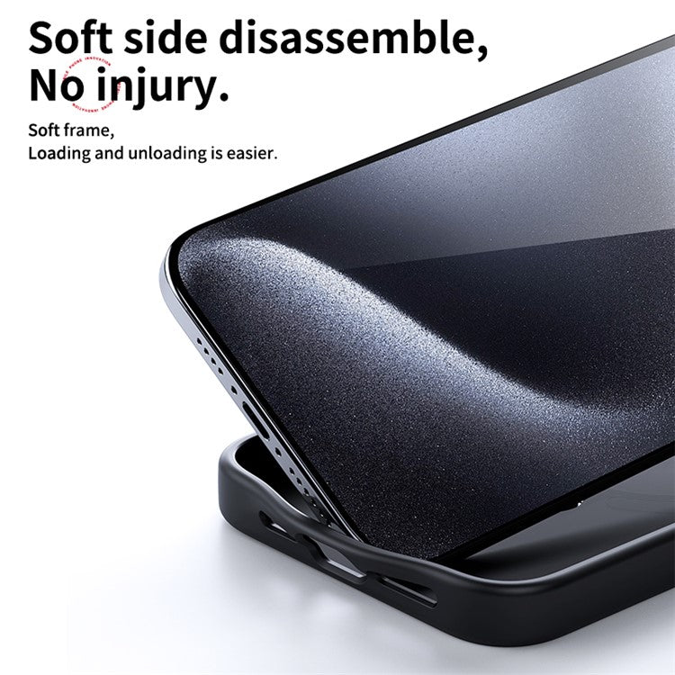 For iPhone 14 / 13 6.1 inch Magnetic Kickstand Case Carbon Fiber Texture PC+TPU Phone Cover - Silver