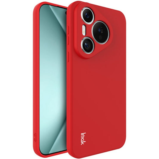 IMAK UC-4 Series For Huawei Pura 70 Flexible TPU Case Straight Edge Protective Phone Cover - Red