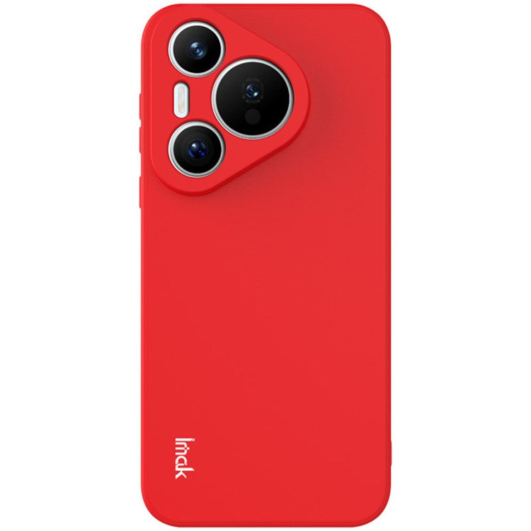 IMAK UC-4 Series For Huawei Pura 70 Flexible TPU Case Straight Edge Protective Phone Cover - Red