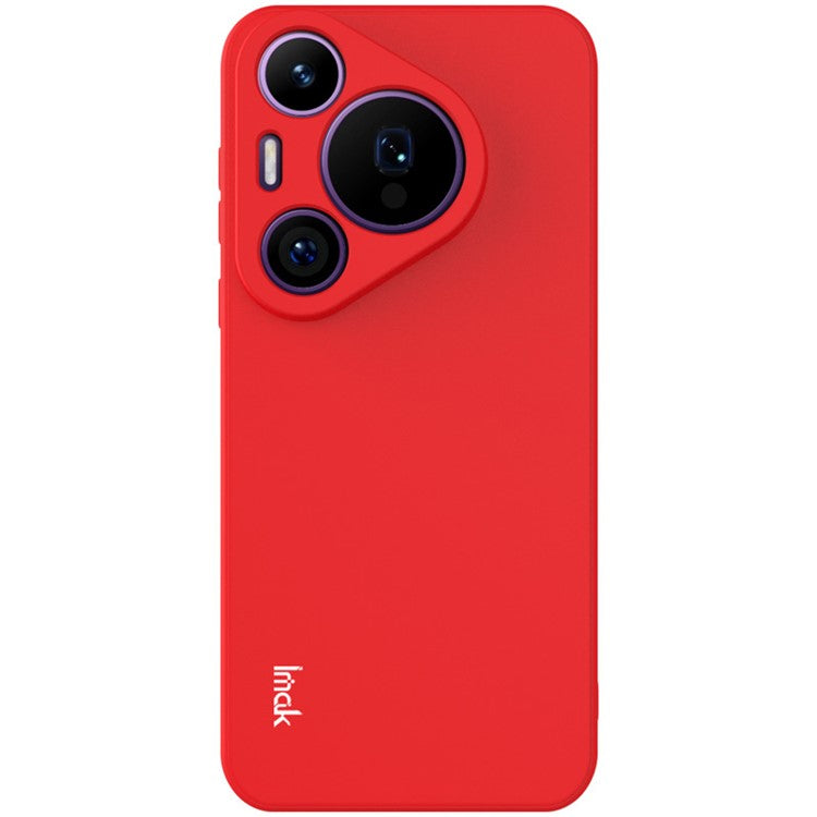 IMAK UC-4 Series For Huawei Pura 70 Pro / Pura 70 Pro+ TPU Case Straight Edge Phone Protector Cover - Red