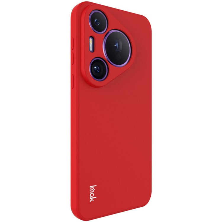 IMAK UC-4 Series For Huawei Pura 70 Pro / Pura 70 Pro+ TPU Case Straight Edge Phone Protector Cover - Red